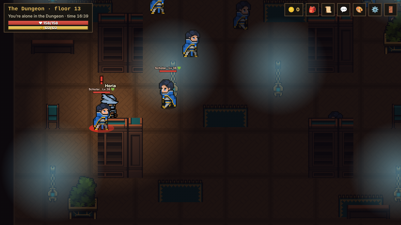 Floor 13 of the Dungeon, the Cursed Library.